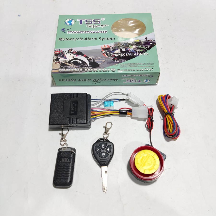 Alarm motor remote starter alarm motorcycle alarm system silent model pakai anak kunci seperti kunci