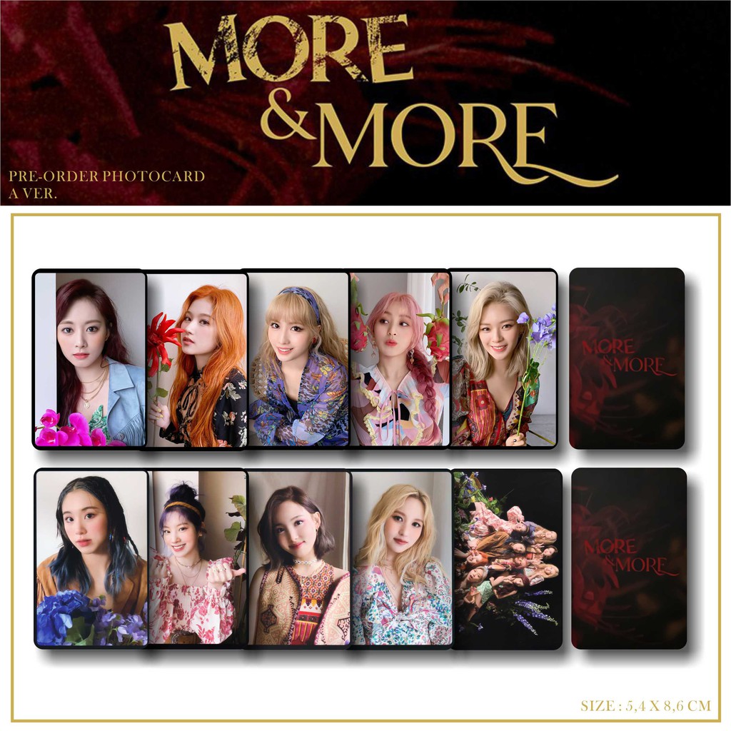 Jual Photocard Twice More And More Pre Order Pc A Ver Shopee Indonesia