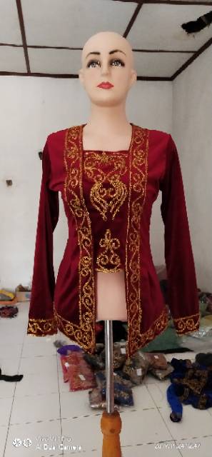 MOTIF BARU KEBAYA s , m , l , xl , xxl , xxxl BLUDRU KUTU BARU KARTINI FULL BELUDRU-6