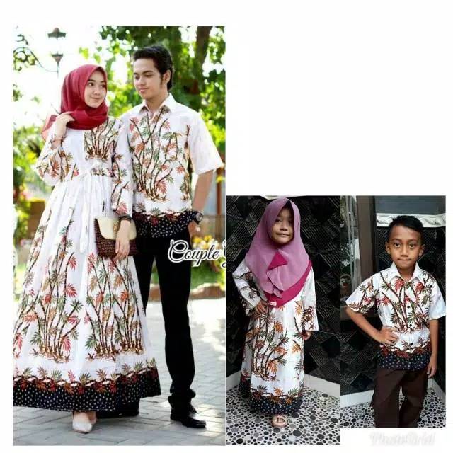 Maura Couple-Sania ruffle batik couple keluarga ori ndoro