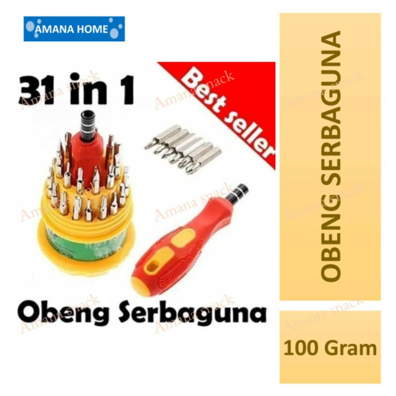 Obeng Set Multi 31 in 1 MINI Screwdriver Handphone Elektronik Laptop