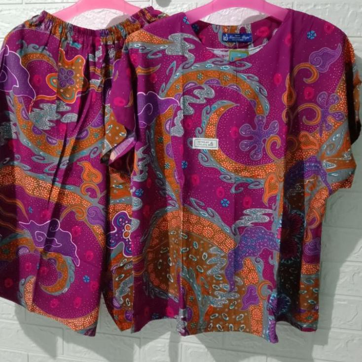 ❃ STELAN CELANA MAXY LL KENCANA UNGU LD130 / STELAN JUMBO / SETELAN CELANA PENDEK / STELAN BATIK ➷