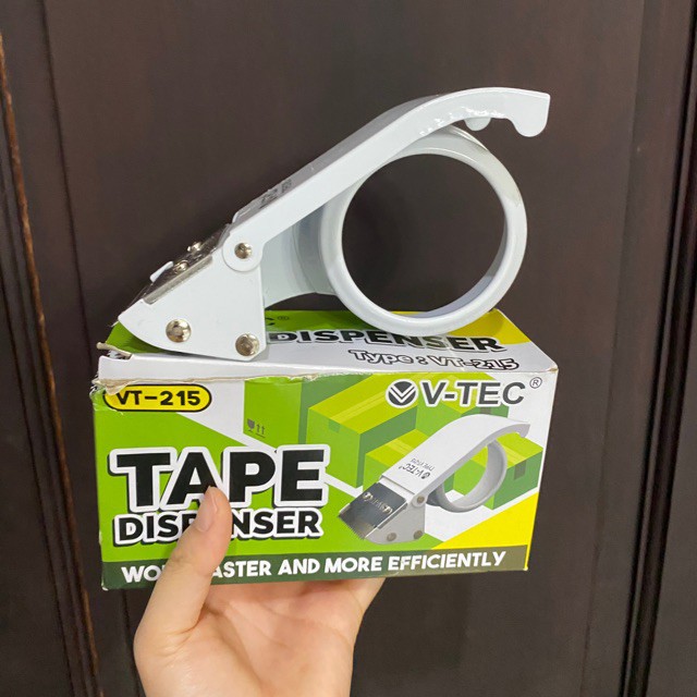 Tape Dispenser Pemotong Lakban Tempat Isolasi 2 inch VTEC VT215 2inch Besi Alumunium Kaleng Cutter