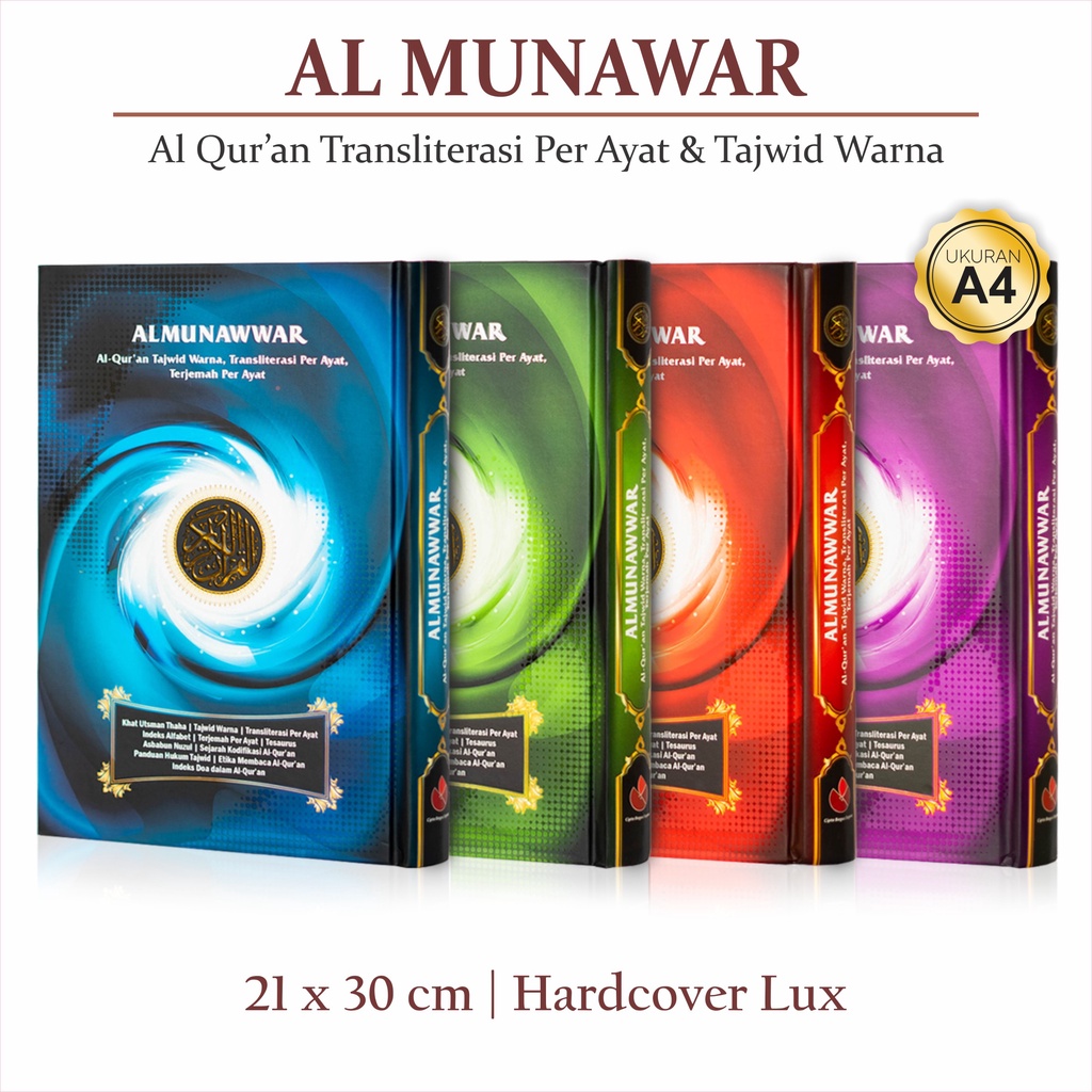 Jual Al Quran Besar A4 Al Munawwar Al Quran Terjemah Tajwid Per Kata ...