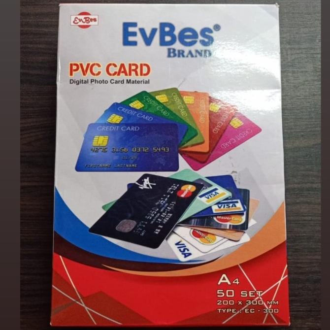 

[50SETS] KERTAS PVC BAHAN ID CARD INSTAN A4 / KERTAS PVC CARD XBV5615EA