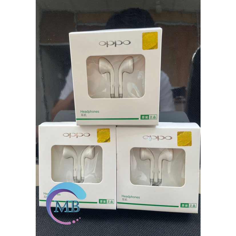 Headset Oppo Original 100% Headset Oppo F9 F7 F5 F3 A15 a5 A9 F11 pro F1s A71 A83 A37 A3s MB2156