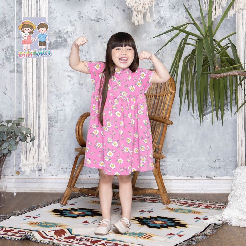 Baju anak harian daster anak chiki n chacha CC02 | daily wear