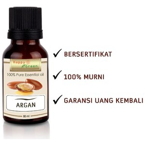 HAPPY GREEN Argan Oil 80 ml - Minyak Argan Cosmetic Grade Carrier Oil