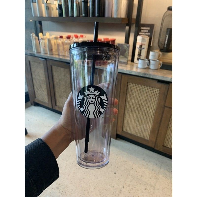 Botol minum tumbler Starbucks original Edisi Black Siren size grande &amp; trenta