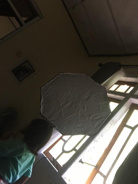 Lamp Holder Single Socket E27 Dengan Dudukan Payung - Black Omcscmbk