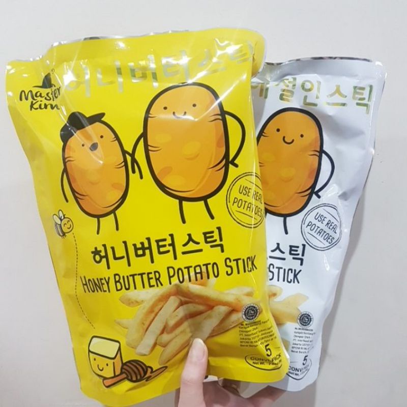 

Master Kim Salted / Honey Butter Potato Stick 80 gr Snack Stik Kentang 80gr isi 5 Import Malaysia