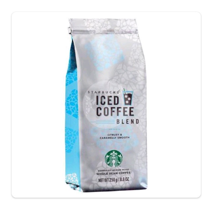 

READY BEKASI 22 MAR 2025 - ORIGINAL STARBUCKS ICED COFFEE WHOLE BEAN 250GR (MEDIUM ROAST) BEST SELLER SALE PROMO AUTHENTIC KOPI