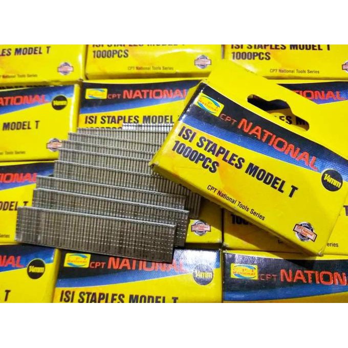 

BISA COD refill staples gun tacker manual isi paku tembak model bread nail 14mm