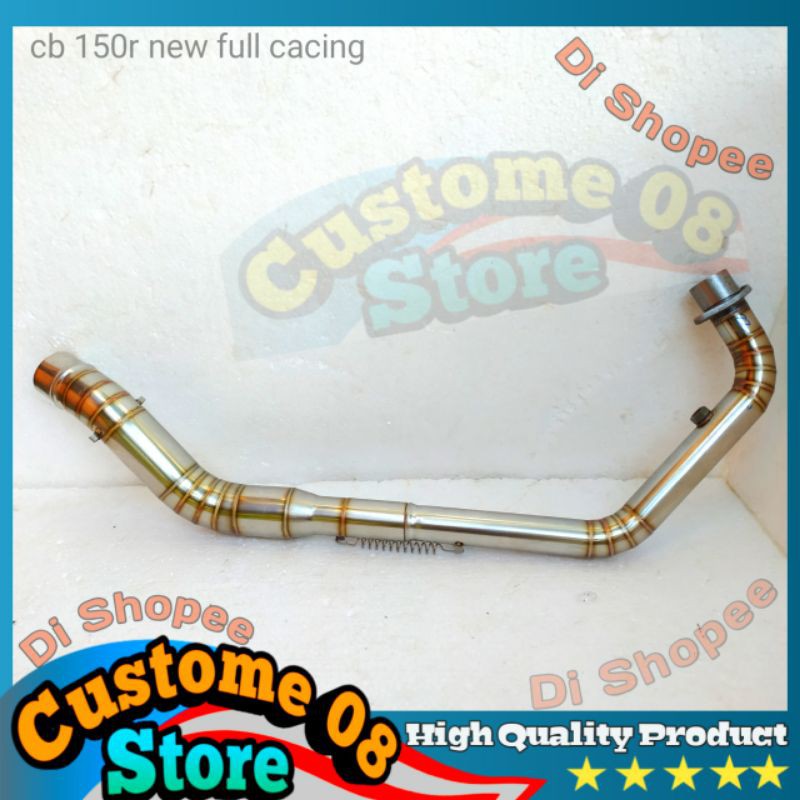 Leher knalpot cb 150r new full cacing inlet 50 mm cb150r new