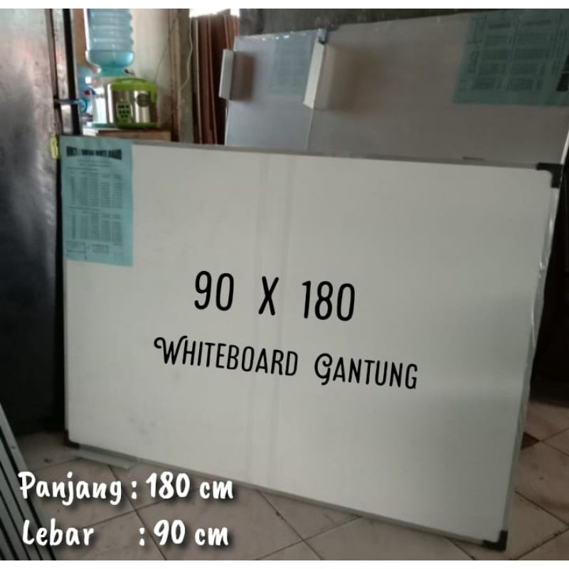 whiteboard gantung murah