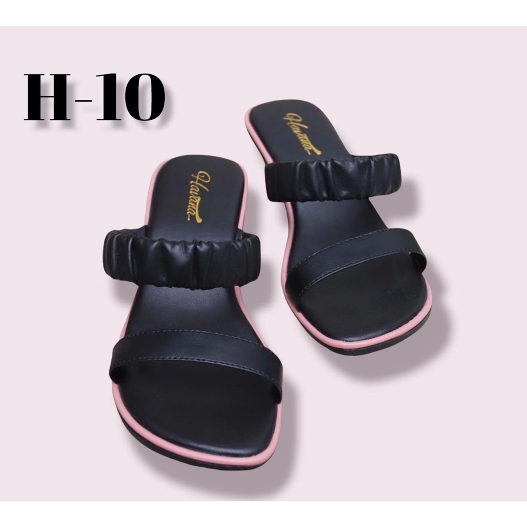 Sandal Tali Wanita Heels Kekinian Sendal Cewek Terbaru Heels Chunky Sandal Cewek Hak Tahu Terbaru