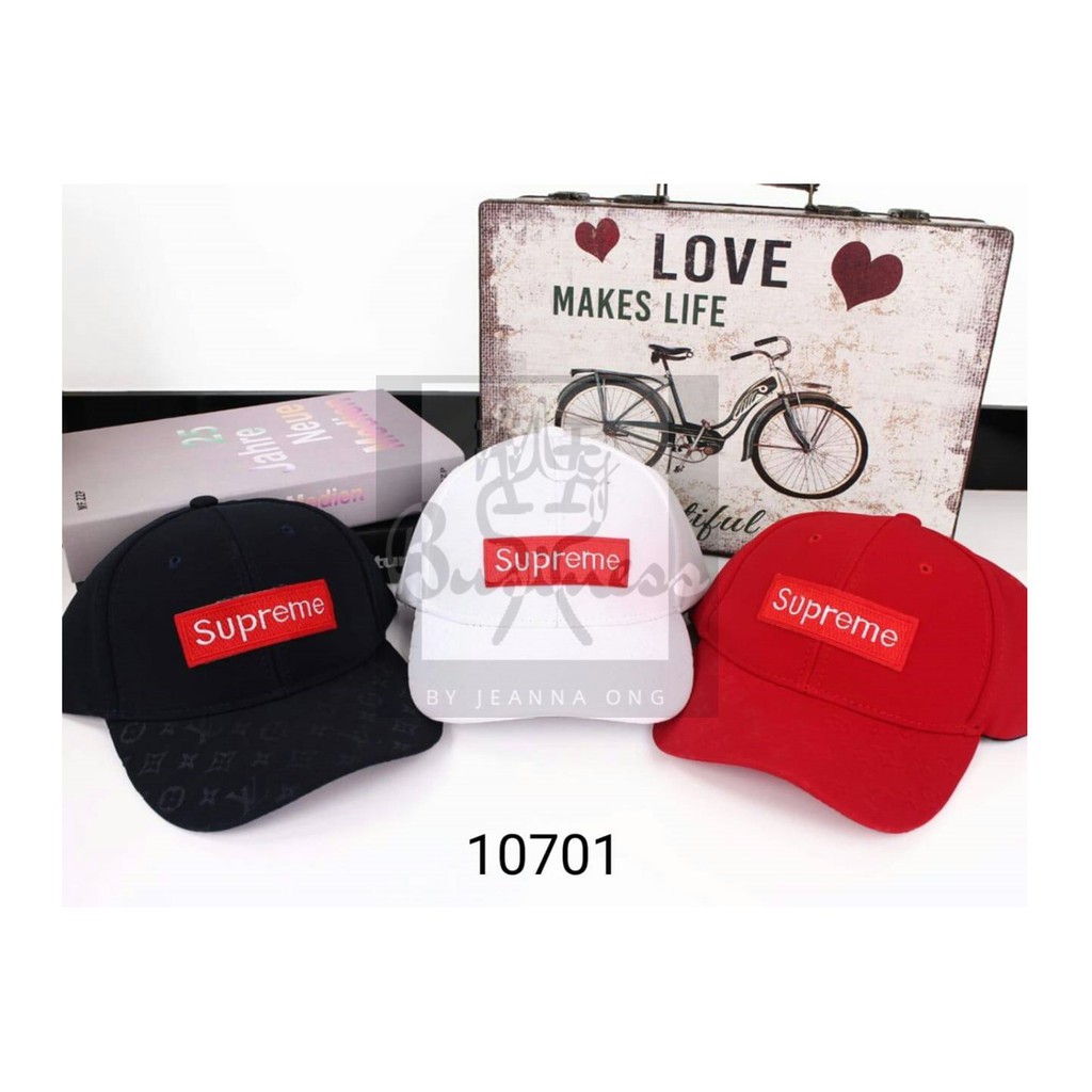 supreme monogram hat