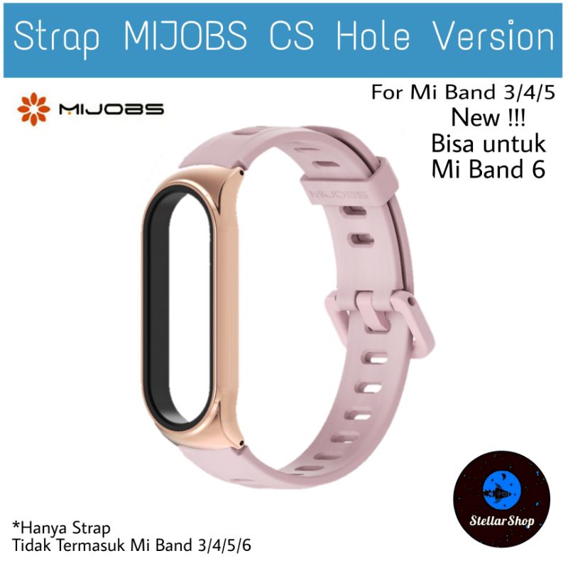 Strap Pengganti Mijobs Mi Band 3 4 5 6 Metal Tali Silicon