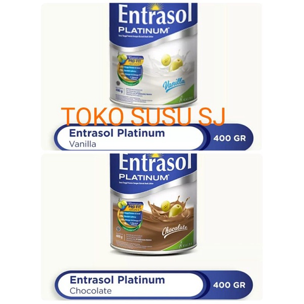 ENTRASOL SENIOR PLATINUM Vanila 400 gr/Coklat/VANILLA/400gr