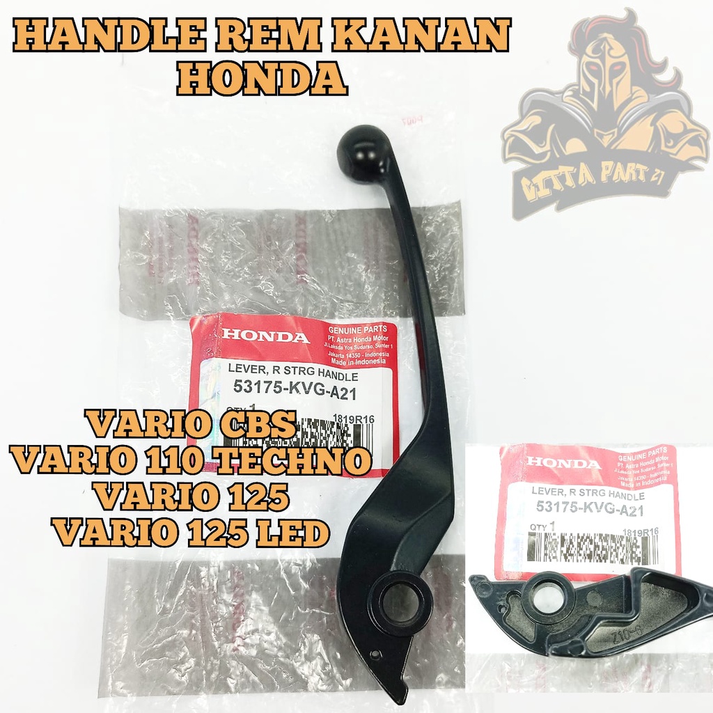 HANDLE HANDEL REM KANAN HONDA KUALITAS ASLI ORIGINAL HONDA AHM PRESISI TIDAK MUDAH PATAH DAN AWET VARIO CBS VARIO 110 TECHNO VARIO 125 VARIO 125 TECHNO