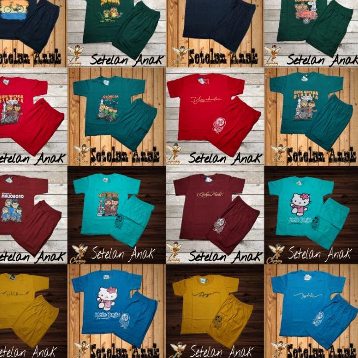 [MNE.27Jn22a] KAOS SETELAN ANAK KHAS JOGJA ASLI CAPUNG T-SHIRT KAOS JOGJA ANAK ANAK PALING LARIS DI 