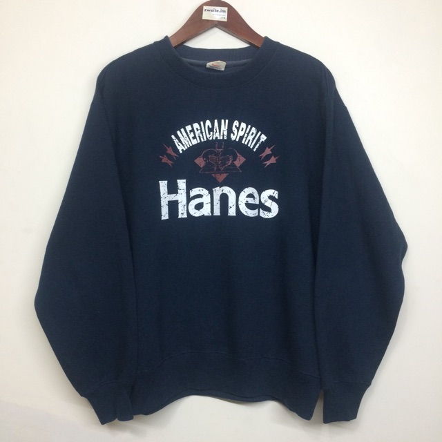 Sweater Crewneck Vintage American Spirit Hanes Second