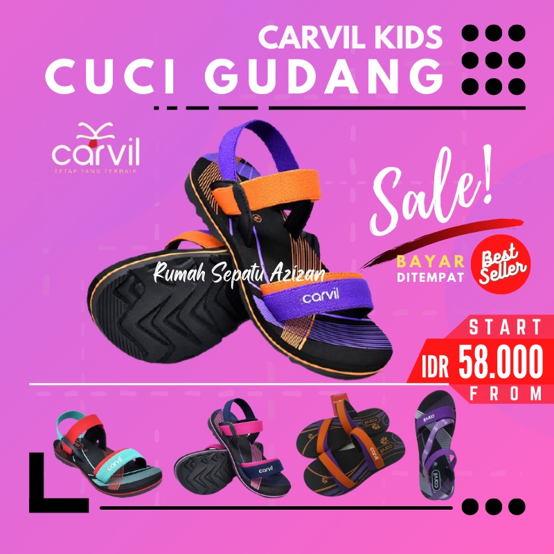 Carvil Momo 02 TW Sandal Sponge Anak Perempuan Carvil Original