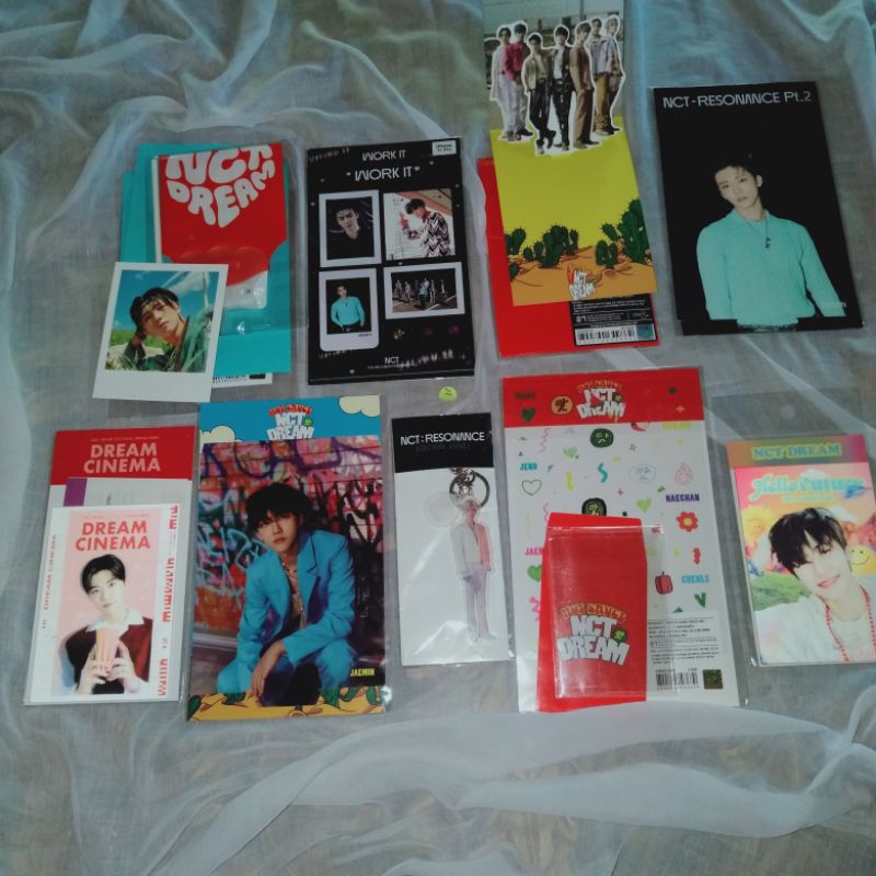 MD ONLY jaemin ver pola ballon renjun deco sticker work it keyring akrilik pop up standee lenti drea