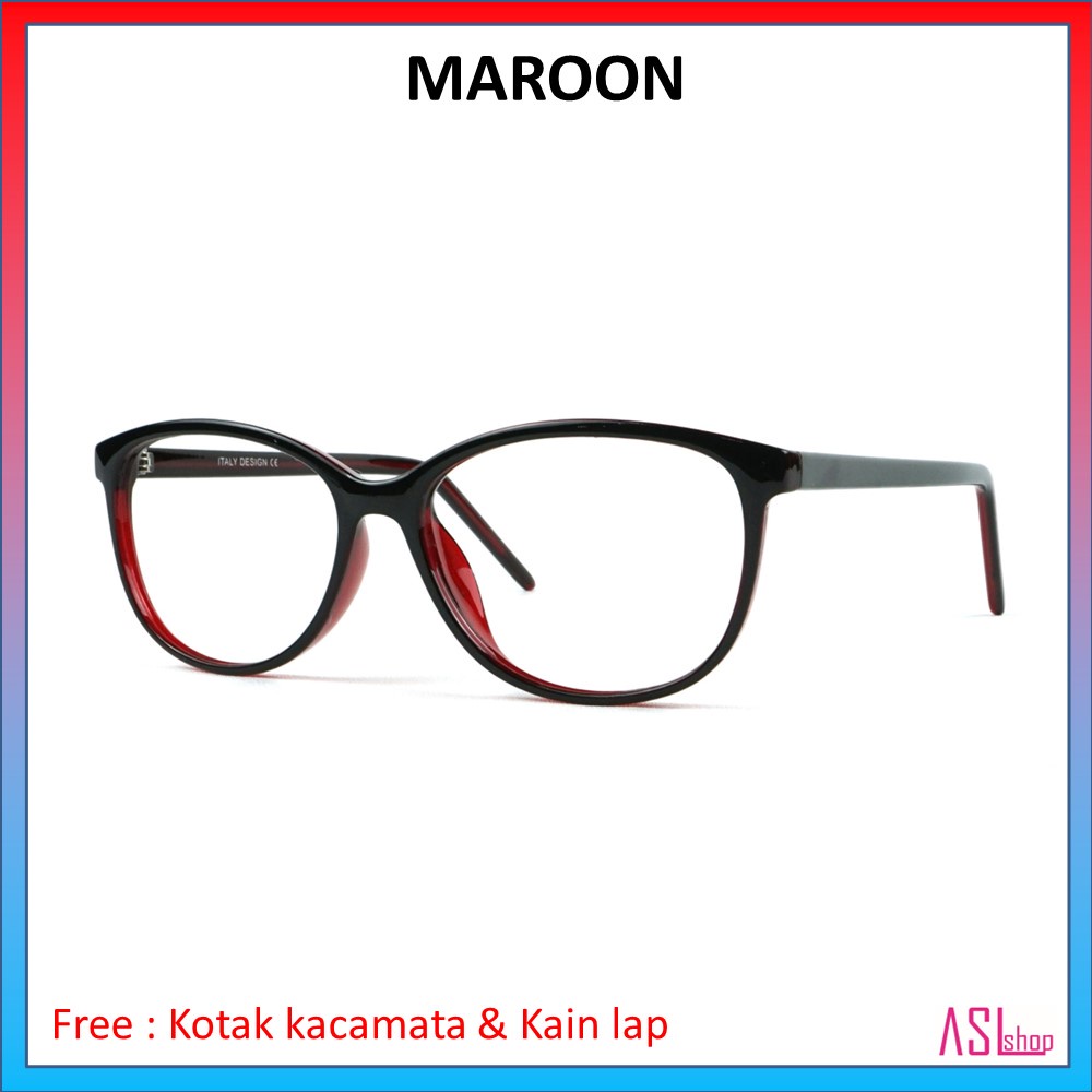 FRAME KACAMATA MINUS (ID B021) + LENSA BLUERAY DAN PHOTOCROMIC