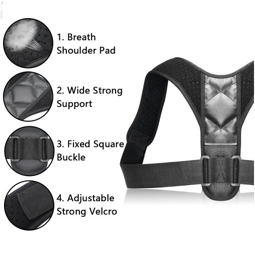 Adjustable Back Posture Corrector Clavicle Spine Back Shoulder 03