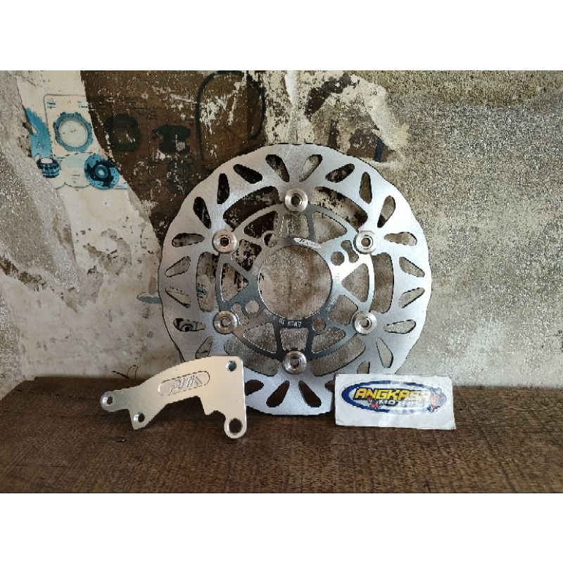 disk cakram floating psm racing 220mm plus braket honda beat scoopy vario 125 150 old piringan cakra