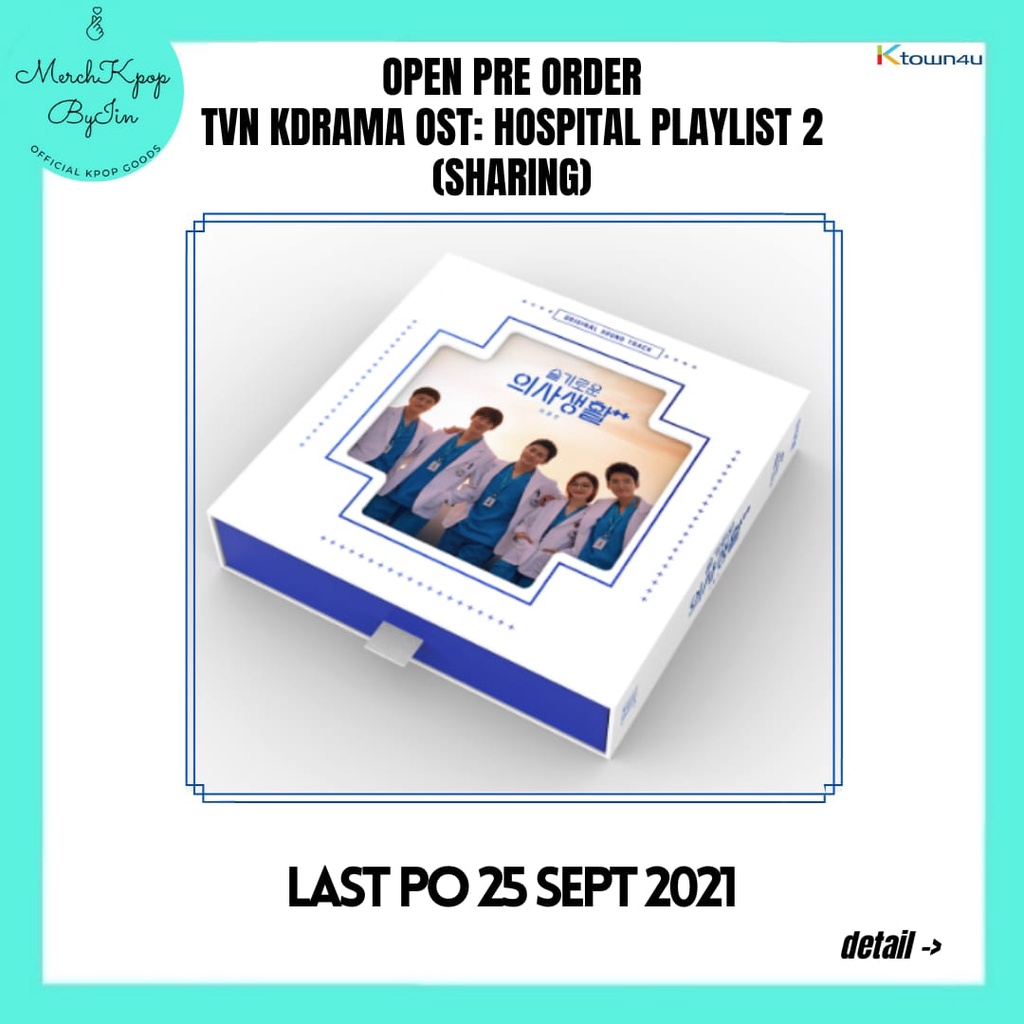 [PELUNASAN][READY] SHARING OFFICIAL Album Hospital Playlist Season 2 OST tvN Drama Korea CD