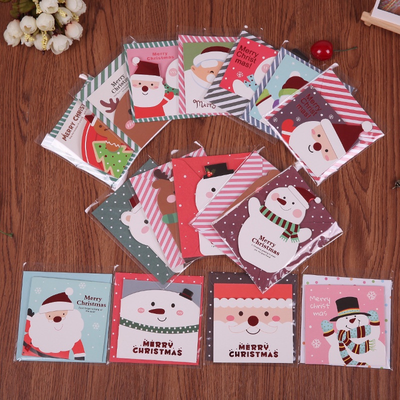 Kartu Ucapan + Amplop Kado Parcel Natal Merry Christmas Card Murah