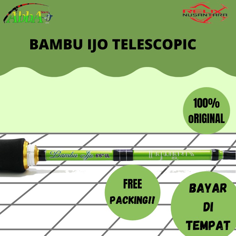 Promo Joran Pancing Relix Nusantara Bambu Ijo 100% Original