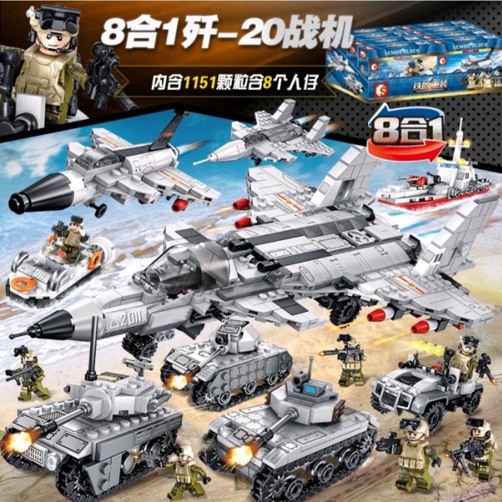 Sembo Block Kendaraan Iron and Blood Reshipment Series 105321 - 105328