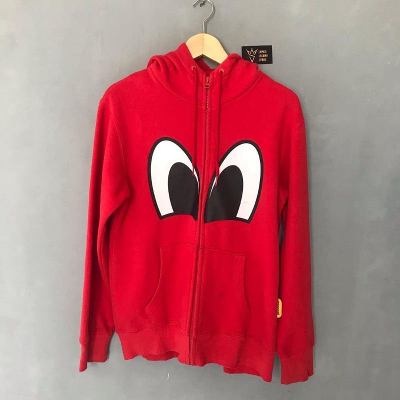 Pancoat merah, Hoodie second, preloved, Crewneck