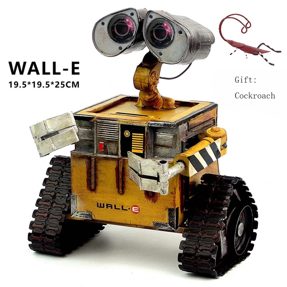 Tercanggih Wall E Robot Movie Model Cold Rolled Steel Metal Action Figure Toy Doll Robote Handmade Shopee Indonesia