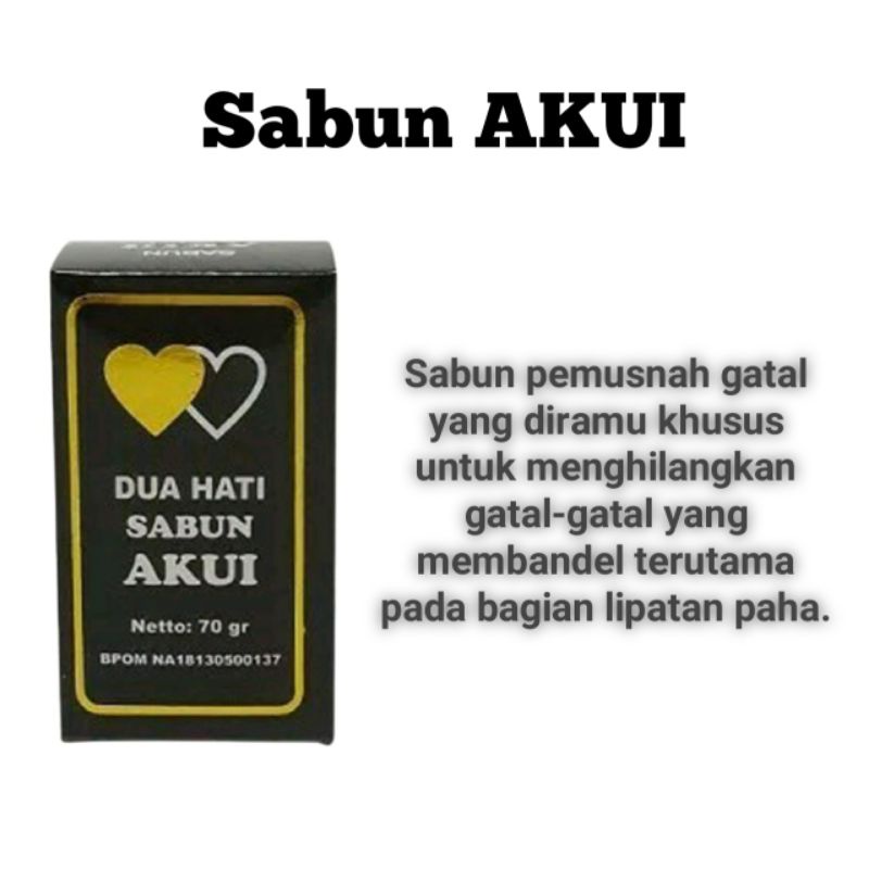 Sabun belerang obat kulit gatal Sabun AKUI Original 100% BPOM