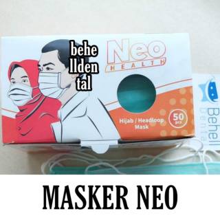  Neo  Health Masker  Hijab  isi 1 lembar Headloop Mask 