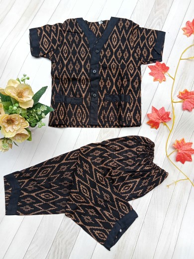 Set Batik Piyama Anak Bayi Balita Cewek Cowok Produksi Sendiri