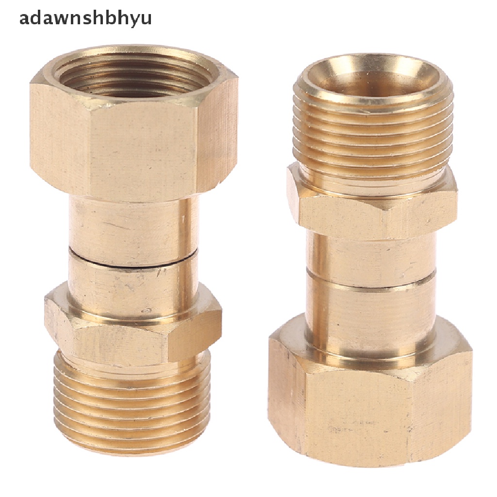 Konektor Sambungan Putar Mesin Cuci Tekanan Tinggi Kuningan adawnshbhyu Fitting Selang M22 Connector