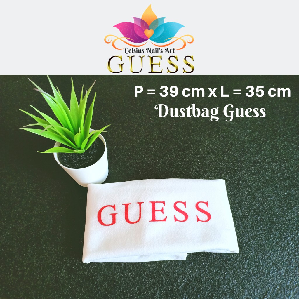 [NEW SIZE] DUSTBAG GUESS UKURAN 39 x 35 cm AUTHENTIC