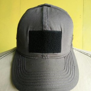 topi perekat dark grey baby canvas