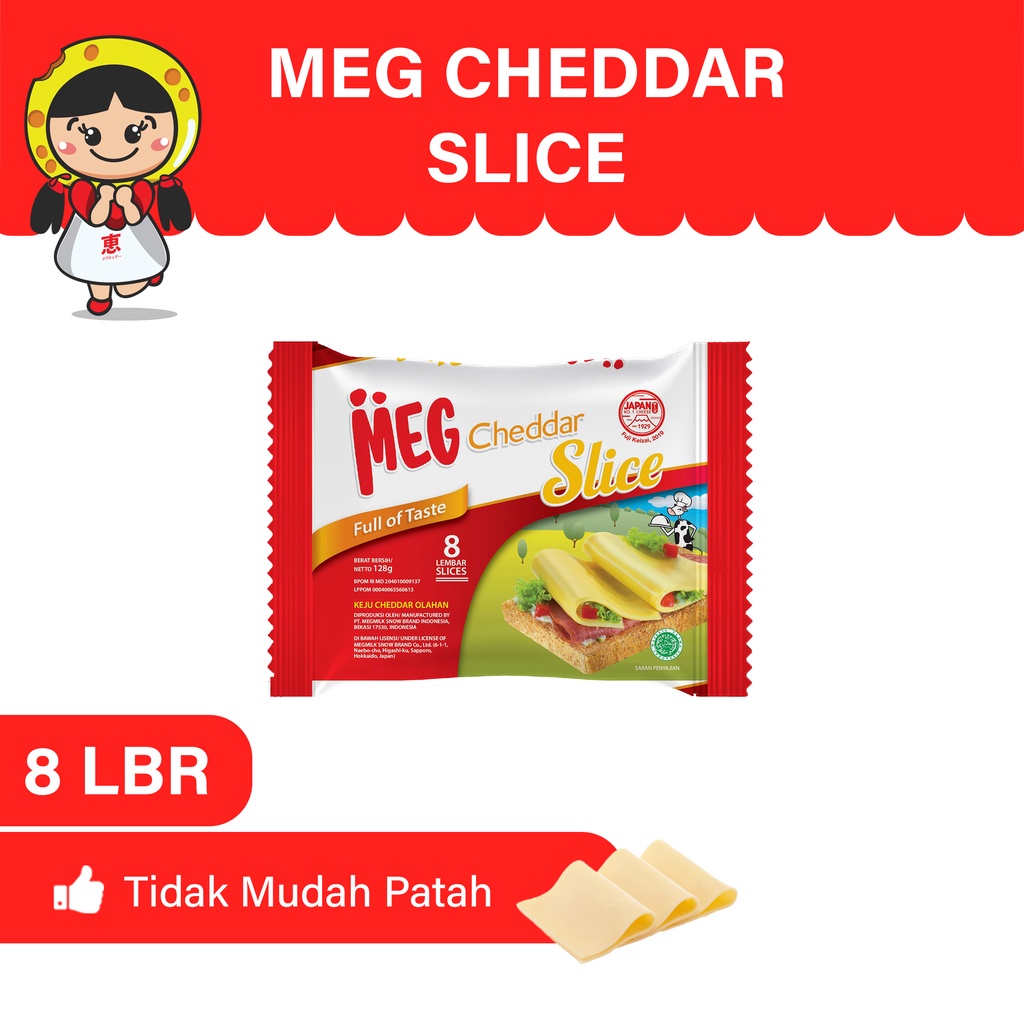 

MEG Keju Cheddar Slice 8 Pcs