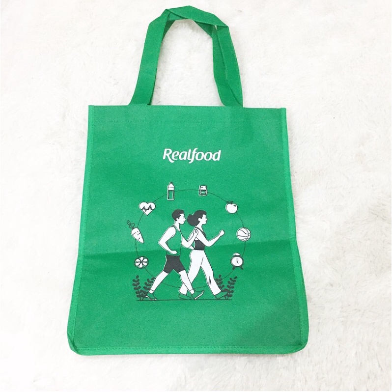 

Original Realfood Green Eco Shopping Bag Tas Kantong Belanja