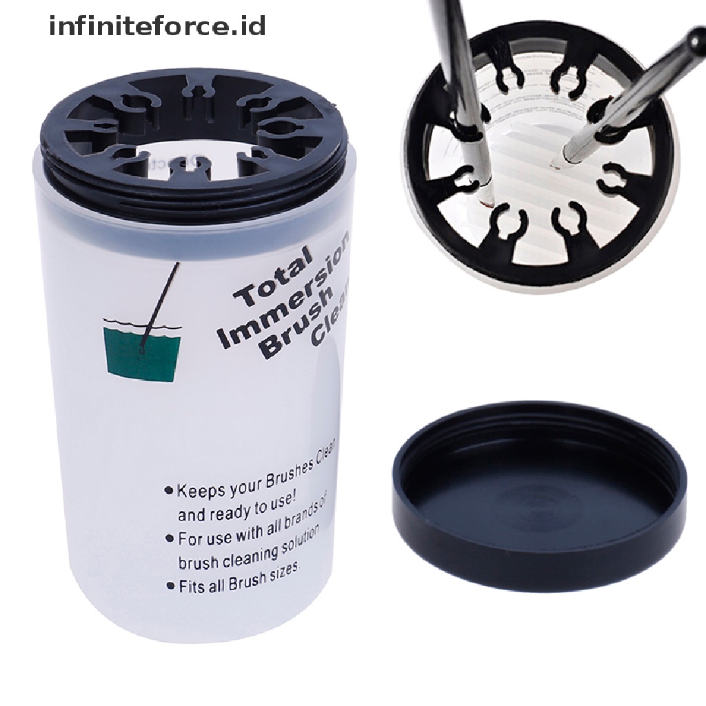 Infiniteforce.id Botol Kosong Holder Brush Pembersih Kutek Nail Art