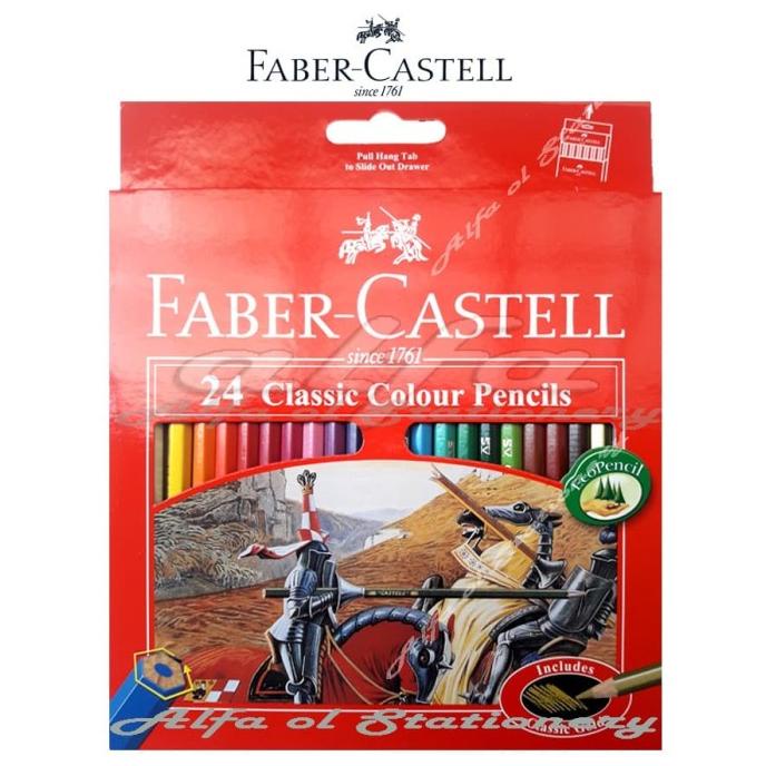

Faber Castell 24 Classic Colour Pencils - Pensil Warna 24C Color