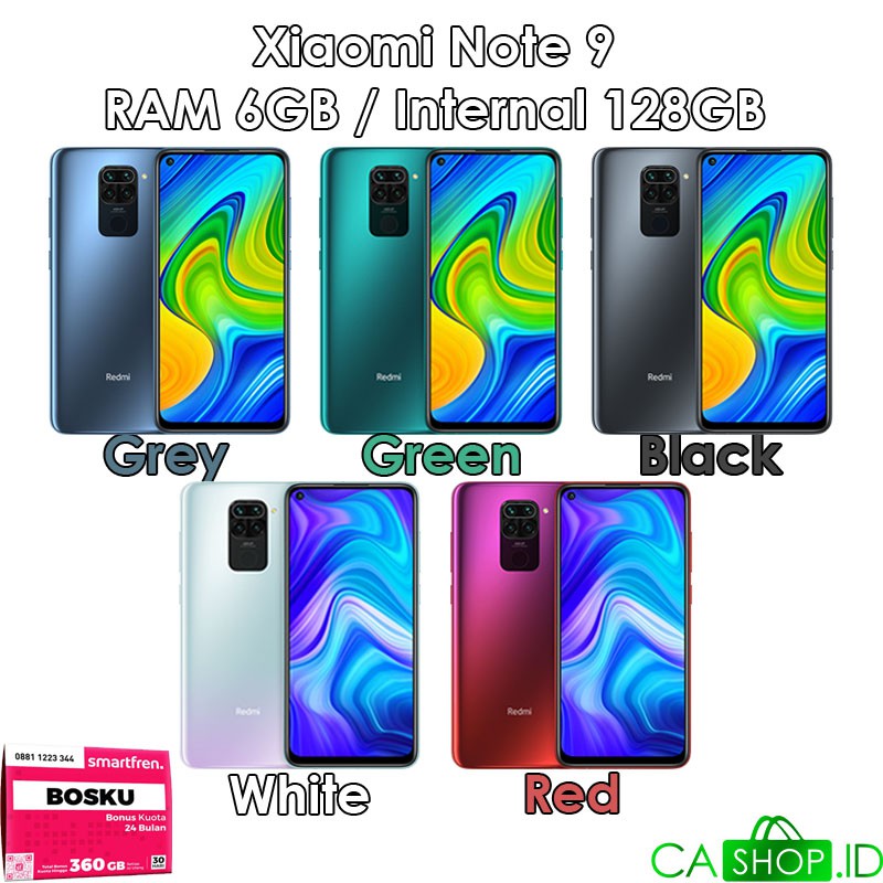 Xiaomi Redmi Note 9 - 6GB 128GB (6/128) - Baru Original Garansi Resmi