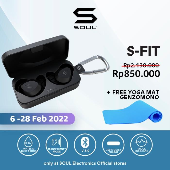 SOUL Bundle S-FIT TWS Earphone & Genzo Mono Yoga Mat