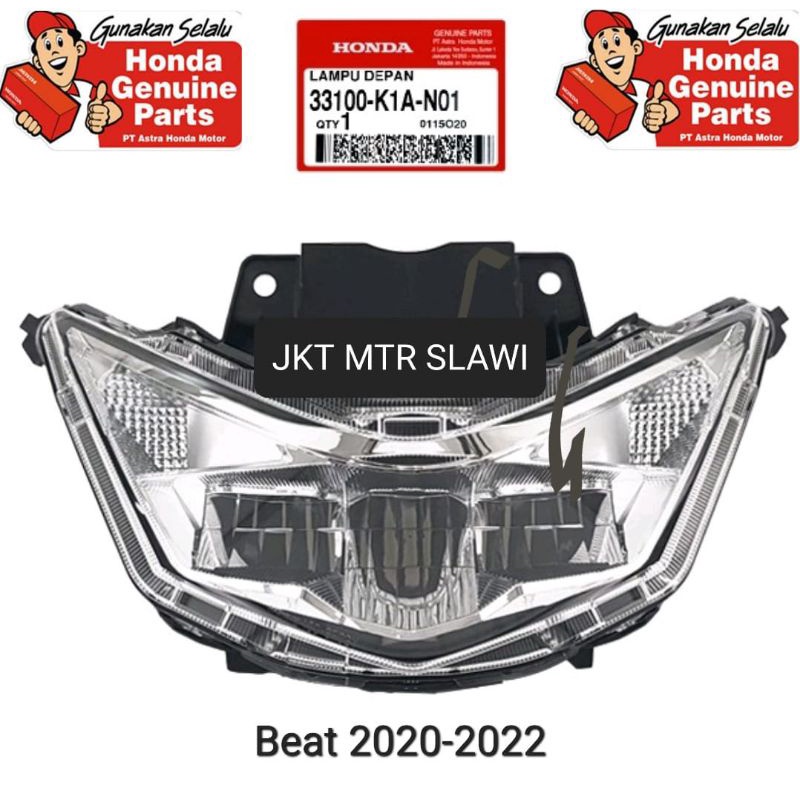 33100-K1A-N01 Lampu depan,reflektor beat deluxe, beat street esp  tahun 2020- 2023 dealer resmi Hgp ori honda ahm